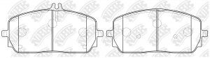 Колодки тормозные MERCEDES A-Class (W177),CLA (C118),GLB (X247) передние (4шт.)  PN0763 NIBK