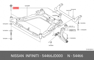 Сайлентблок подрамника передний NISSAN 54466-JD000 54466-JD000 NISSAN