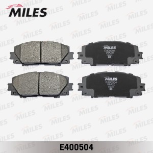 Колодки тормозные передние (без датчика) без ABS (Смесь Low-Metallic) TOYOTA YAR E400504 MILES