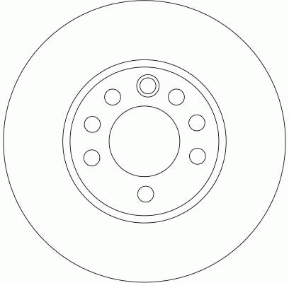 Диск тормозной передний OPEL VECTRA C, SAAB 9-3 (285мм) DF4293 DF4293 TRW
