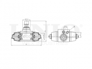 Цилиндр тормозной колесный BRC-20508 UNIO