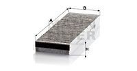 Фильтр салонный угольный CUK3023-2 CUK 3023-2 MANN FILTER