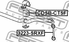 Втулка переднего стабилизатора d33 CADILLAC CTS II CDSB-CTSF CDSBCTSF FEBEST