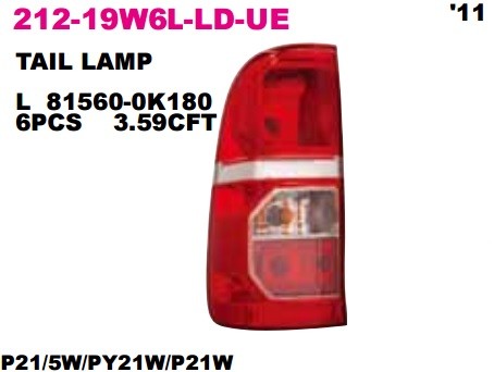 (11-) HILUX ФОНАРЬ ЗАДН ВНЕШН ЛЕВ  21219W6LLDUE 21219W6LLDUE DEPO