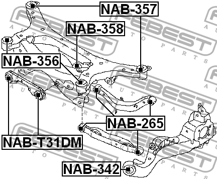 NISSAN JUKE (F15) (2011>) NAB-356 FEBEST