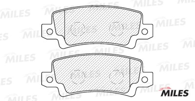 Колодки тормозные задние с датчиком (Смесь Semi-Metallic) TOYOTA COROLLA (E12) 0 E110034 MILES