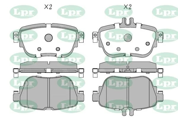 Колодки тормозные MERCEDES W213 16- задние 05P2042 05P2042 LPR