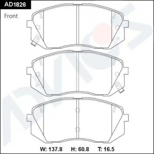 Дисковые тормозные колодки ADVICS (еврокерамика) AD1826 ADVICS