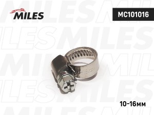 Хомут червячный 10-16/9 мм. (нержавеющая сталь)  MC101016 MC101016 MILES
