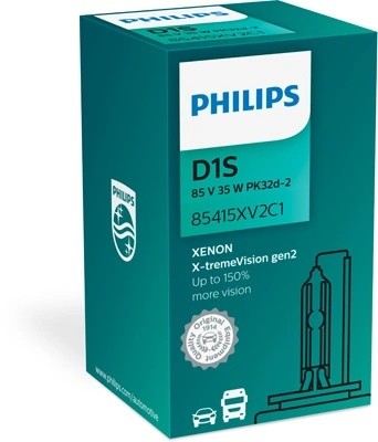 Лампа ксеноновая D1S 35W +150% PK32d-2 4800K Xenon X-Treme Vision Gen2 PHILIPS 85415XV2C1 PHILIPS