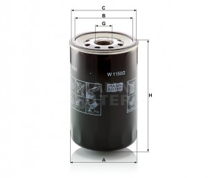 Фильтр масляный W 1150-2 MANN FILTER