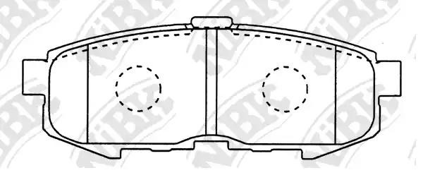 Колодки тормозные MAZDA MPV задние (4шт.) NIBK PN5807 NIBK