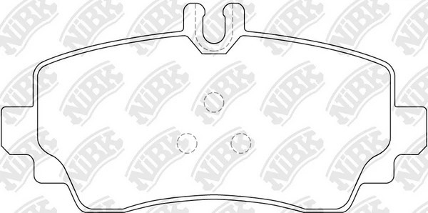 Колодки тормозные MERCEDES Vaneo (02-05) передние (4шт.) NIBK PN0124 NIBK