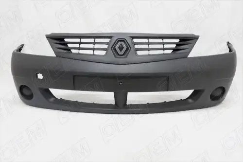 Бампер передний Renault Logan 1 2004-2009, под покраску OEM0162 OEMPARTS