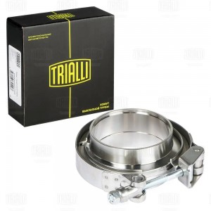 Хомут глушителя V-band быстросъемный с фланцами D=63 мм (нерж. сталь) (VC 63 SS) VC 63 SS TRIALLI