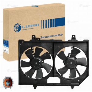 Э вентилятор охл. для а м Nissan X-Trail (T30) (01-) 2.0i 2.5i (2 вент.) (с кожу LFK 1408 LUZAR