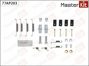 Комплект установочный барабанных колодок HONDA CR-V 77AP203 77AP203 MASTER KIT
