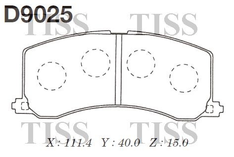 D9025-01 595 02=Y09-9020 !колодки дисковые п.\ Suzuki Baleno 1.3-1.8i/1.9TD 95> D9025 MK KASHIYAMA