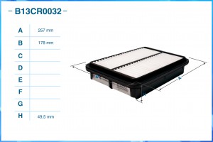 Фильтр воздушный B13CR0032 B13CR0032 CWORKS