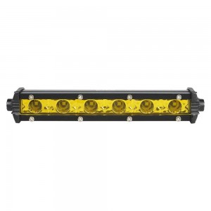 Фара светодиодная (балка) однорядная 6LED, желтый направленный свет, 9Вт, 186x30 ALED161 AIRLINE