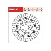 Диск тормозной MSW236 MSW236 TRW LUCAS