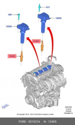 FORD//MAZDA ИРИДИЕВЫЕ 5215216 FORD