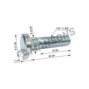 болт колесный! 7/8'x11BSFx94/85 10.9 Scania 100.588 MANSONS