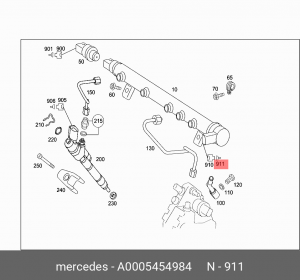 0005454984 РАЗЪЁМ ЭЛЕКТРИЧЕСКИЙ A 000 545 49 84 MERCEDES BENZ