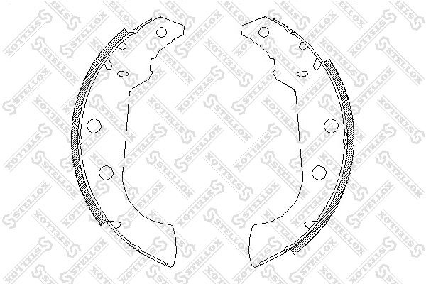 4135.01=4135.00=642SBS=489SBS !колодки барабанные\ Peugeot 306 93-00/405 87> с р 146-101-SX STELLOX