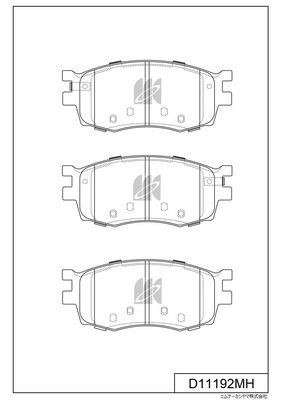 Колодки тормозные дисковые пер. Kia Rio 1.4i,1.6i 16V,1.5CRDi 05- с антискрипной D11192MH MK KASHIYAMA