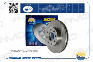 Диск тормозной передний CHEVROLET Aveo T200, T250 AMDBD117 AMD.BD117 AMD
