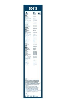 Щетка стеклоочистителя AUDI BMW 600мм BOSCH 3 397 118 306 BOSCH