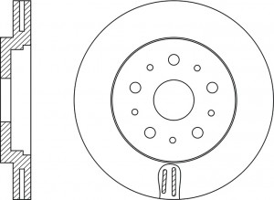 Диск тормозной VOLVO XC90 02 R17 передний D336мм RN1183 RN1183 NIBK