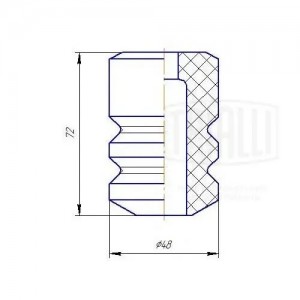 Буфер отбойник для а/м Лада 2110-2112 задн. амортизатора BC0182 BC 0182 TRIALLI