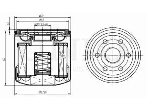 Фильтр масляный FLT-20052 UNIO