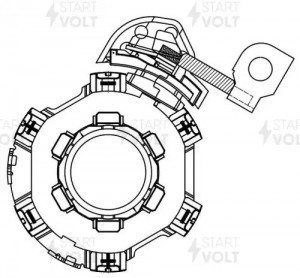 Узел щеточный стартера для а/м Mercedes-Benz GLK X204 (08-)/E W212 (09-) 3.5i (V VBS 1520 START VOLT