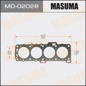 прокладка ГБЦ!\ Nissan Sunny 1.7D CD17 82-90 MD-02028 MASUMA