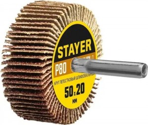Круг лепестковый радиальный 50х20мм Р80 STAYER 36607080 STAYER