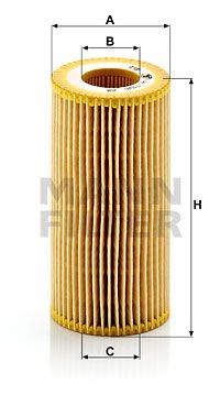 VW GOLF V (2004-2009)/AUDI A3 [8PA] (2004- 2013) HU7196X MANN FILTER