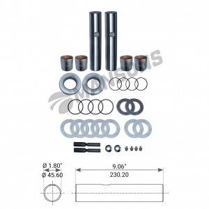 р/к шкворней! на ось Е-1200I,1320I FRL, KENWORT 580.014 MANSONS