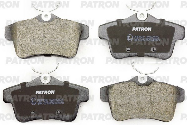 Колодки тормозные CITROEN DS4 (09-) задние (4шт.) PATRON PBP1582 PATRON