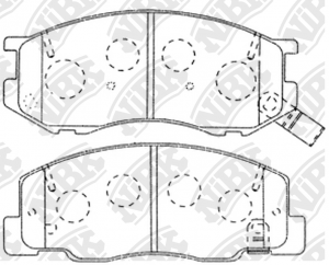 Колодки тормозные TOYOTA Lite,Townace,Estima,Previa (90-00) передние (4шт.) NIBK PN1404 NIBK