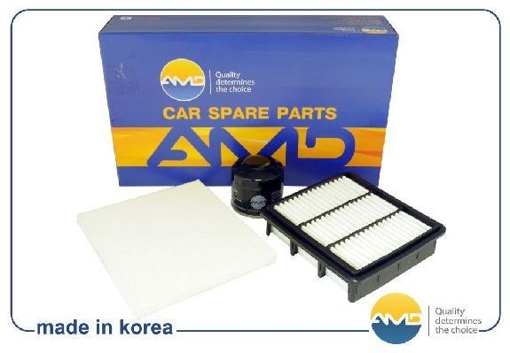 Комплект фильтров (масл.+возд.+салон.) KIA Cerato TD, Cerato Koupe TD, 1,6, 2,0, AMD.SETF31 AMD