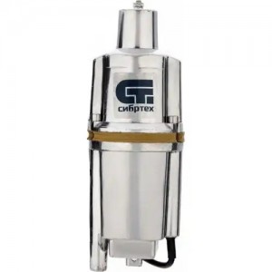 Насос погружной вибрационный 300Вт 20л/мин. глубина 5м подача 75м нижний забор к 99306 SIBRTEC