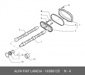 БОЛТ M6X35 16586125 FIAT