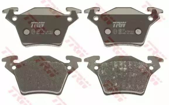 Колодки тормозные MERCEDES Vito 638 (96-03) задние (4шт.) TRW GDB1408 TRW