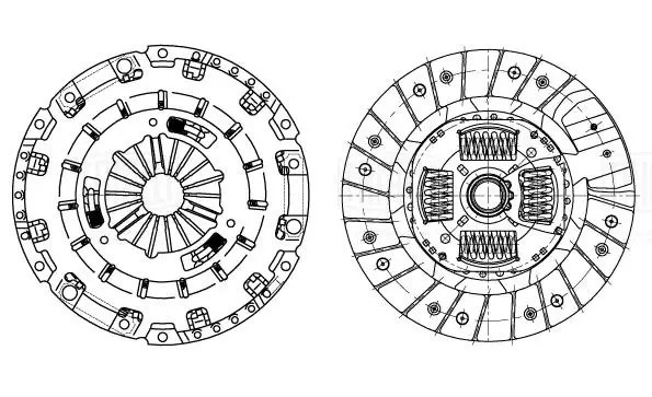 Сцепление в сборе с компенсацией износа без муфты FR1035 TRIALLI