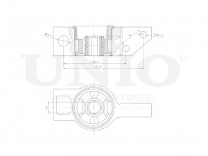 С/блок задний правый переднего нижнего рычага RMP-20029 UNIO