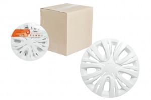 Колпаки колесные декоративные R15 белый "AIRLINE" Лион(2 шт.) AWCC-15-03 AIRLINE