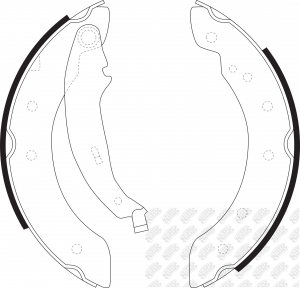 Колодки тормозные PEUGEOT 1007 (05-10) CITROEN C2 (03-),C3 (02-09) задние бараба FN0602 NIBK